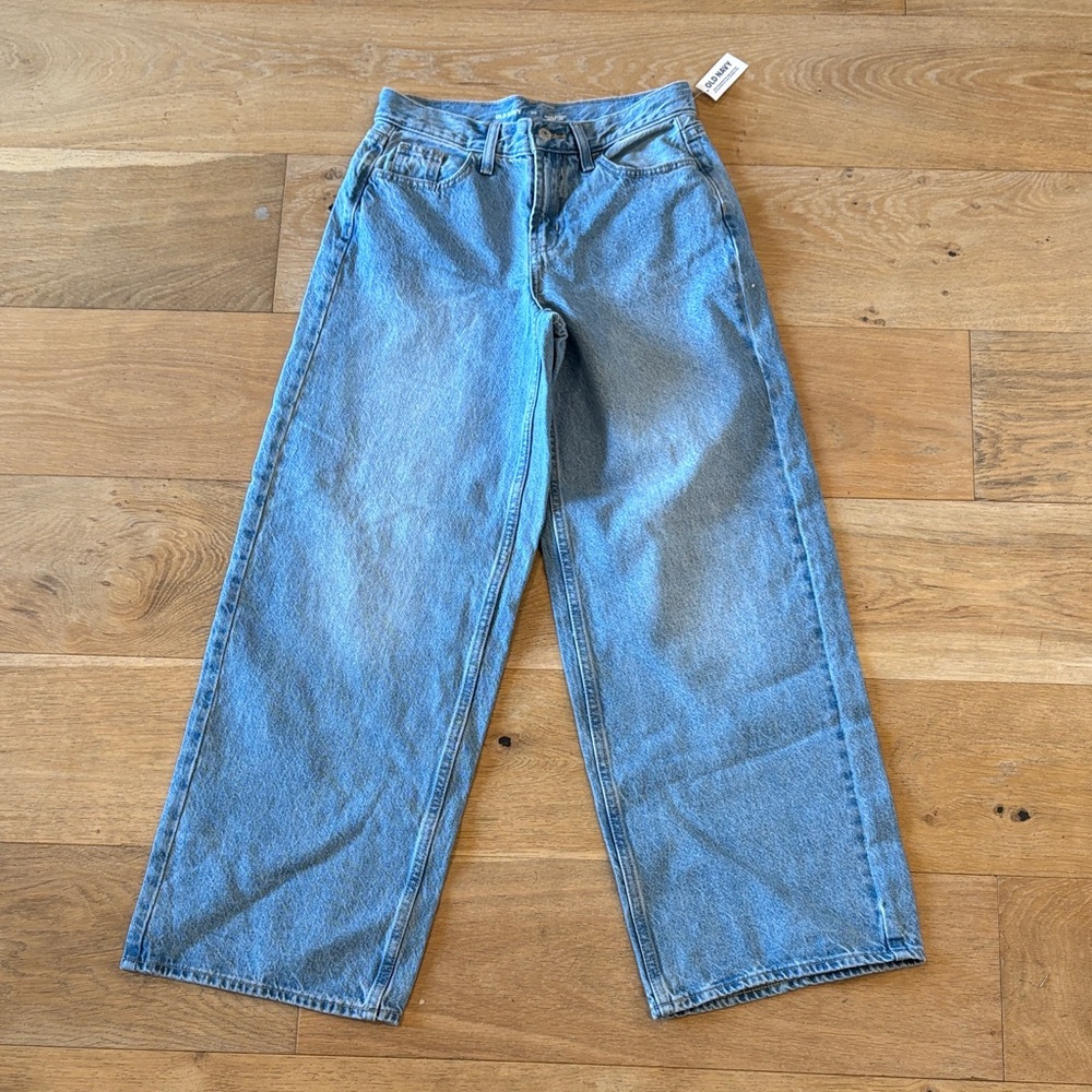 Old Navy wow baggy wide leg mid rise jeans